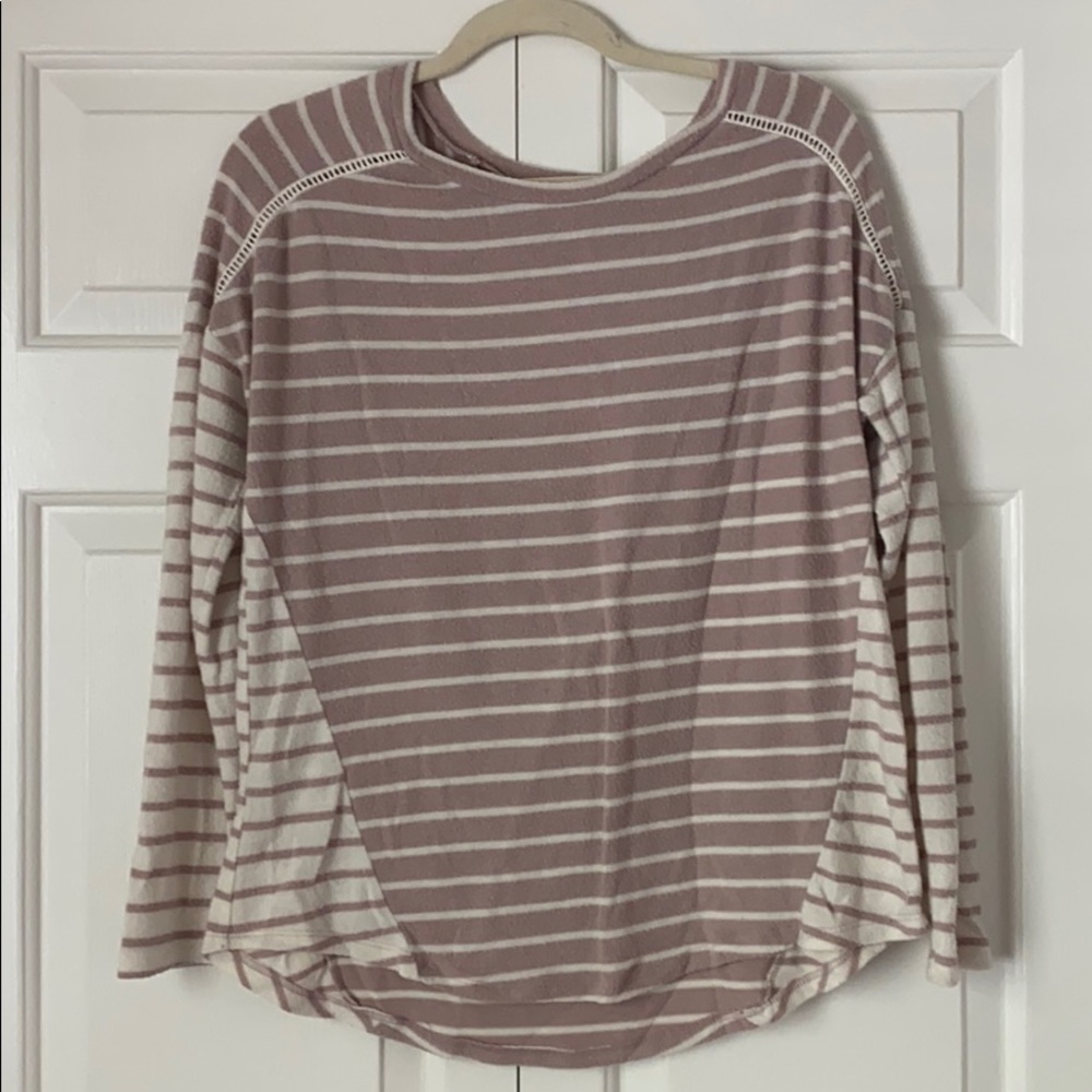 SUPER SOFT pink/white top